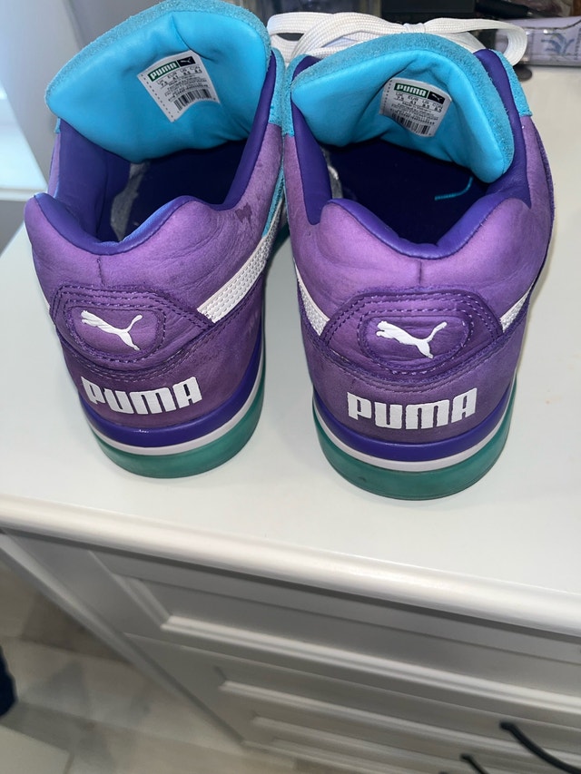 Puma Palace Guard Queen City ("Blue Atoll") basketball sneakers - photo 3