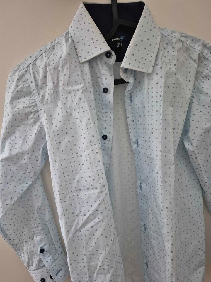 Paparazzi Long Sleeve Button Down Shirt for Boys - photo 2