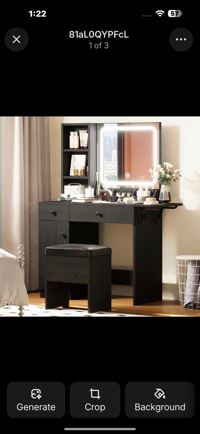Modern LED Makeup Vanity Table