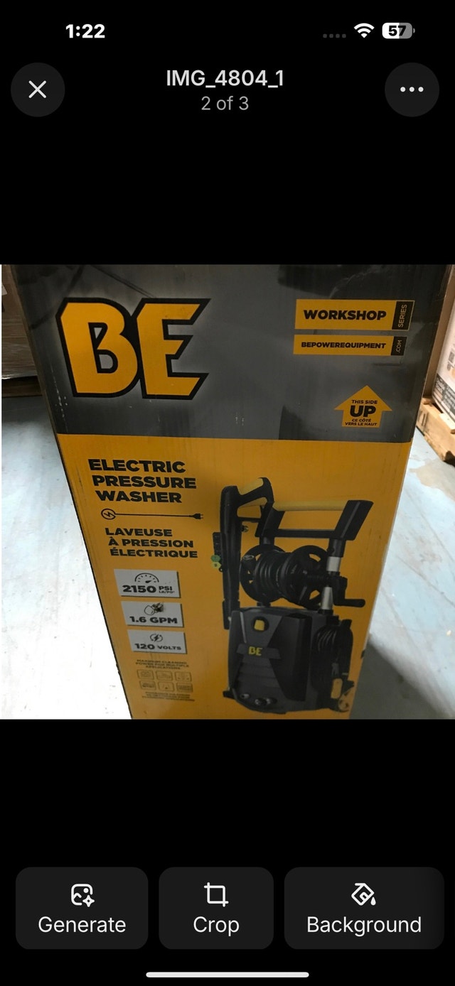 BE Power Equipment Electric Pressure Washer