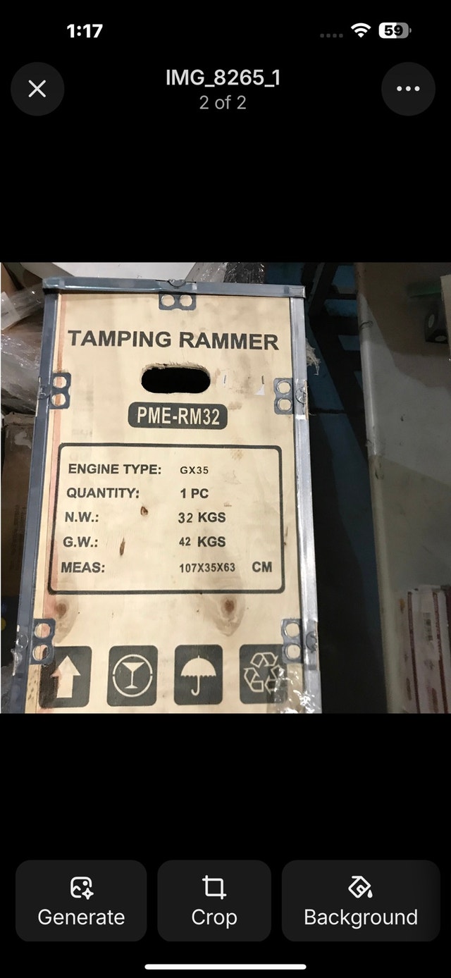 PME RM32 Tamping Rammer Honda GX35 - photo 2