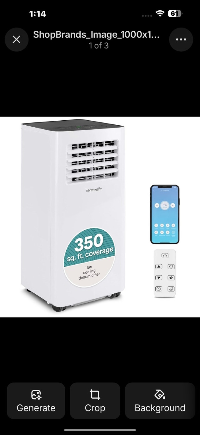SereneLife SLPAC805W Portable Air Conditioner