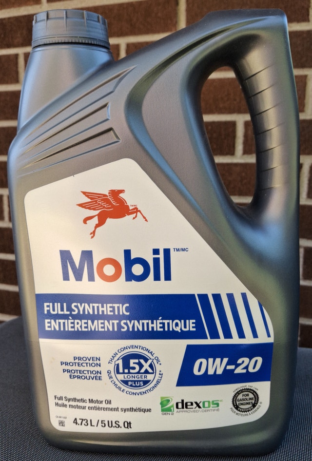Mobil Full Synthetic 0W-20 Motor Oil 4.73L