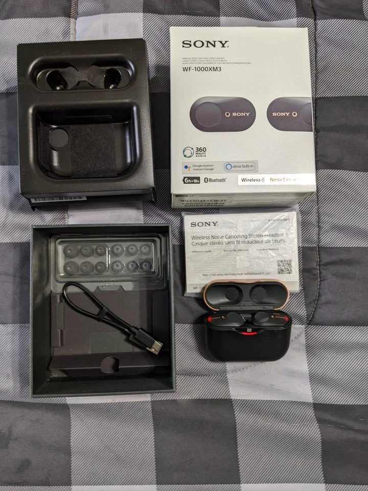 Sony xm3 earbuds (Black) - photo 2