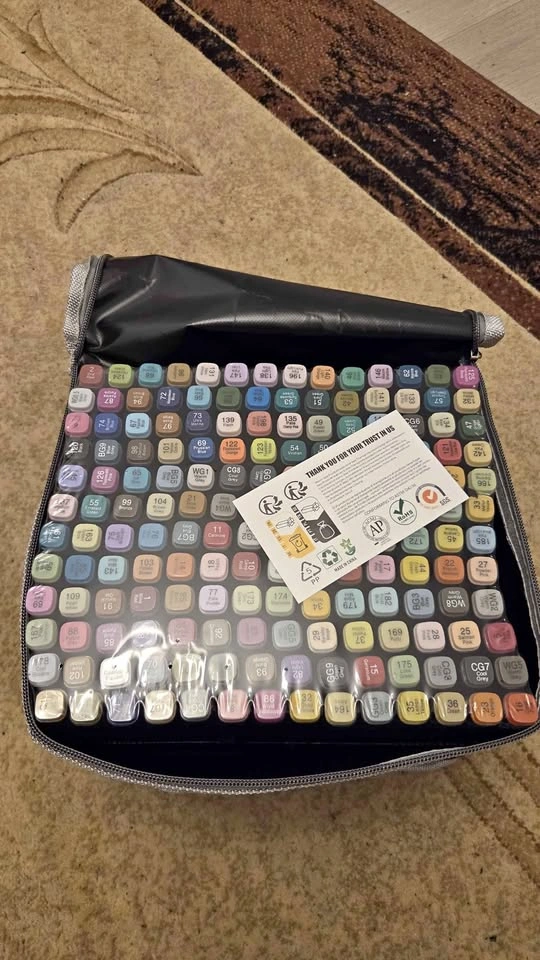 Sealed ATOPSTAR 168 Colors Alcohol Markers