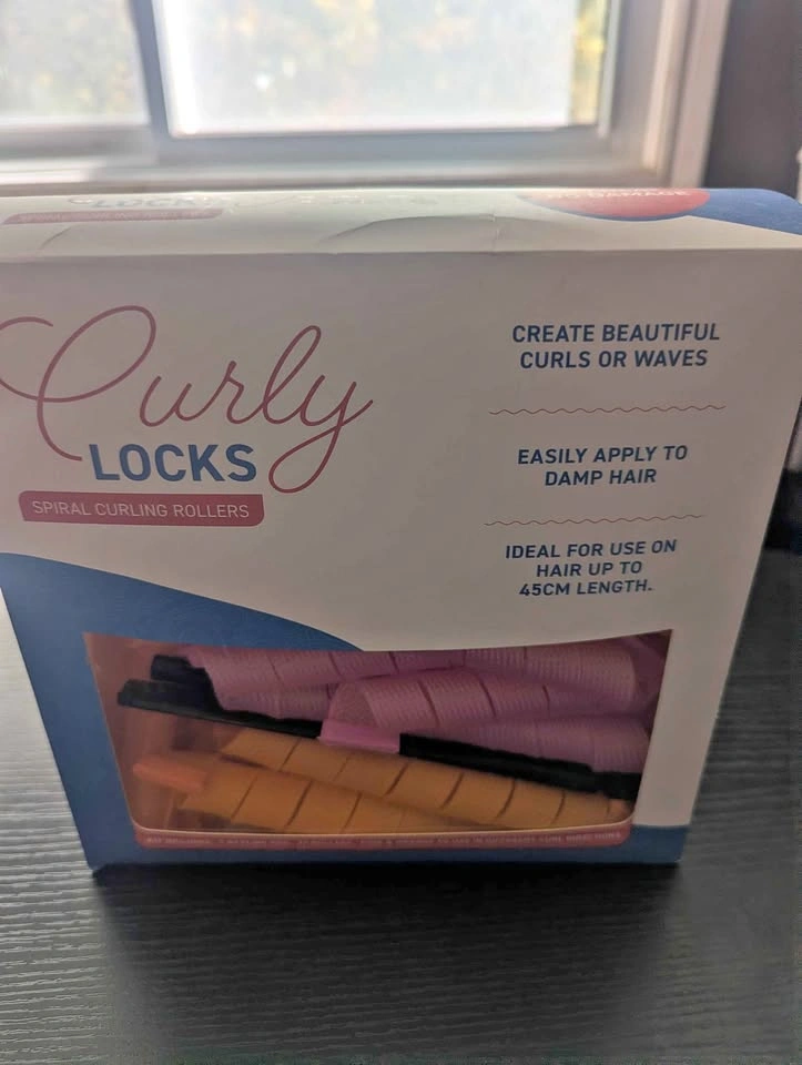 Curly Locks Spiral Curling Rollers – Heatless Curl Kit