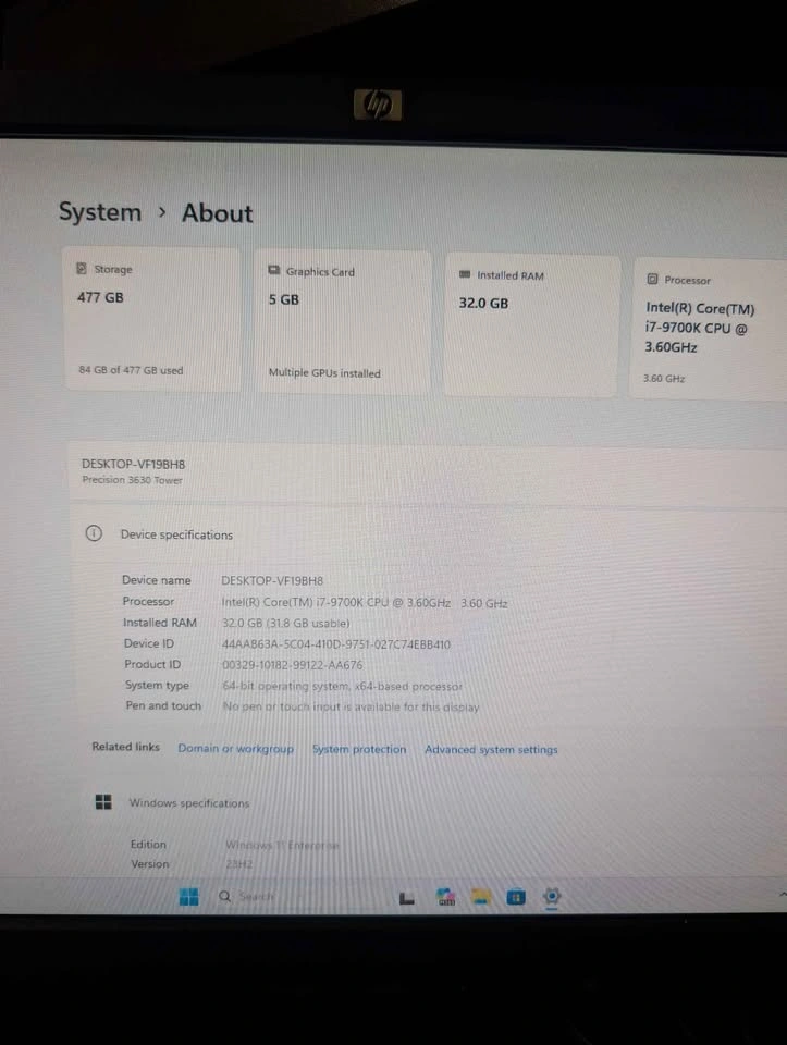 Core i7 9th Generation Gaming PC DELL Precision 3630 - photo 5
