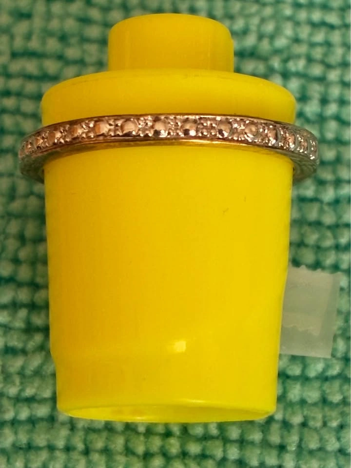 Vintage Style Gold-Toned Ruby & CZ Statement Ring - Size 8 - photo 2