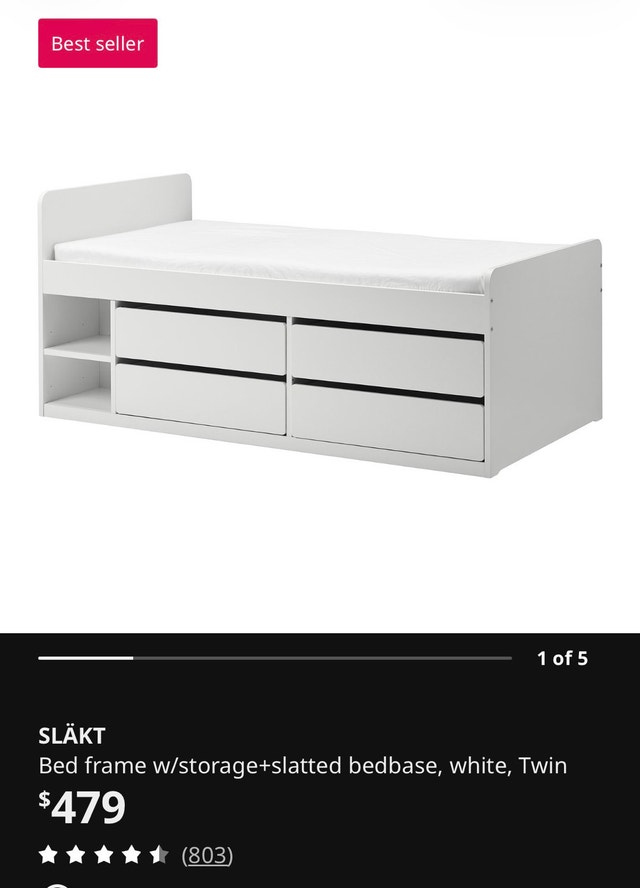 IKEA SLÄKT Twin bed - photo 3