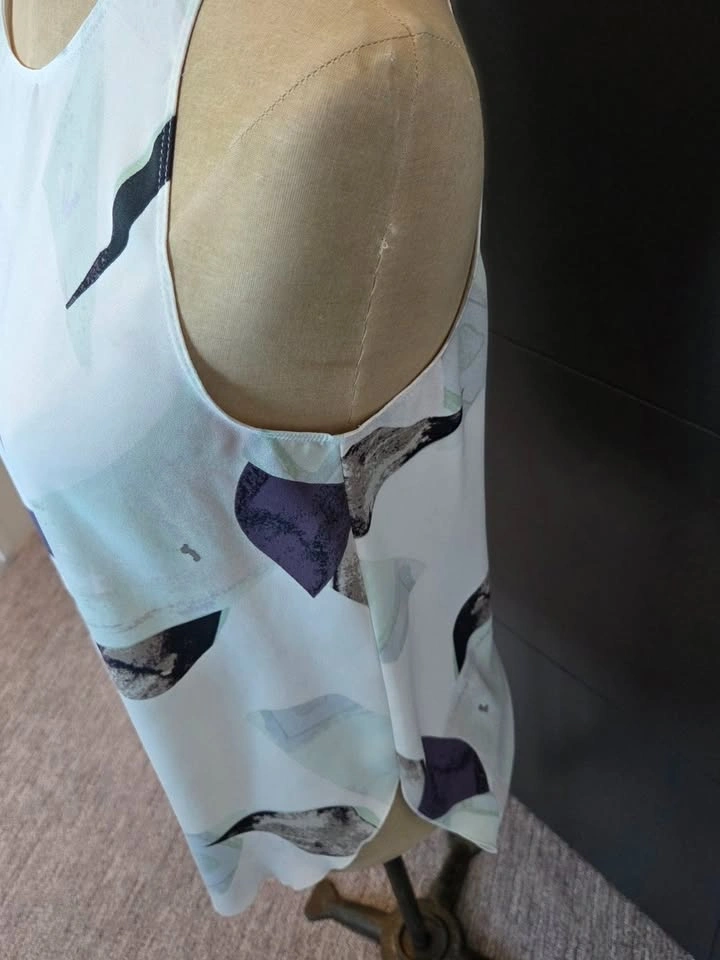 Wilfred White Abstract Print Sleeveless Camisole - photo 3