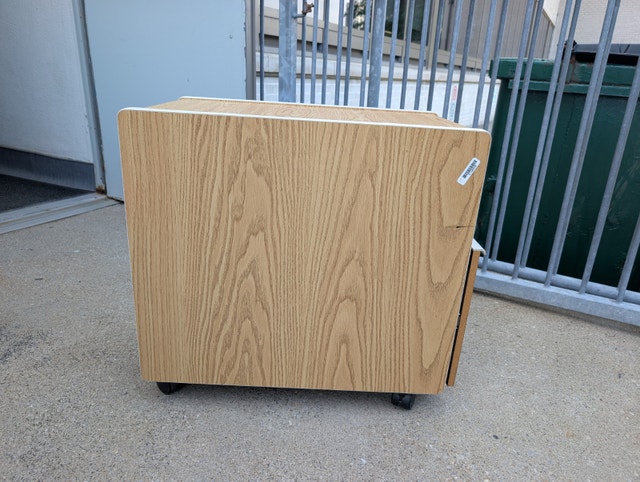 Woodgrain 3-Drawer Under Table Cabinet - photo 3
