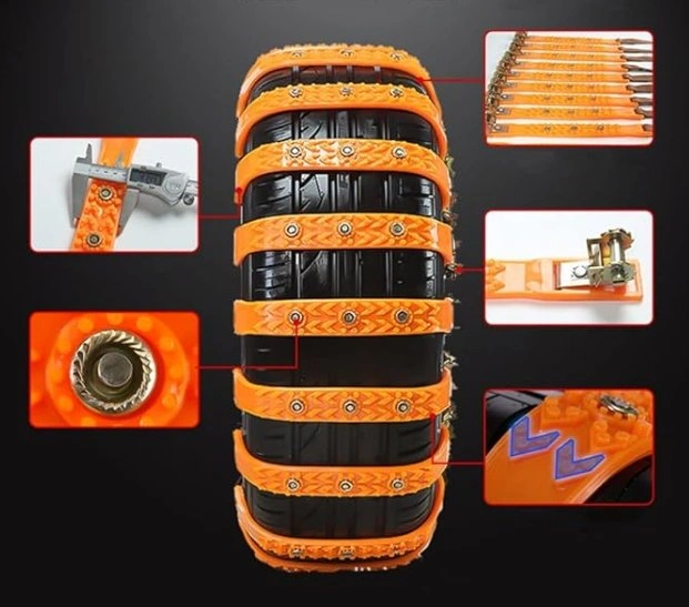 6 Pcs Anti-Skid Tire Chains – All-Season Traction - photo 3