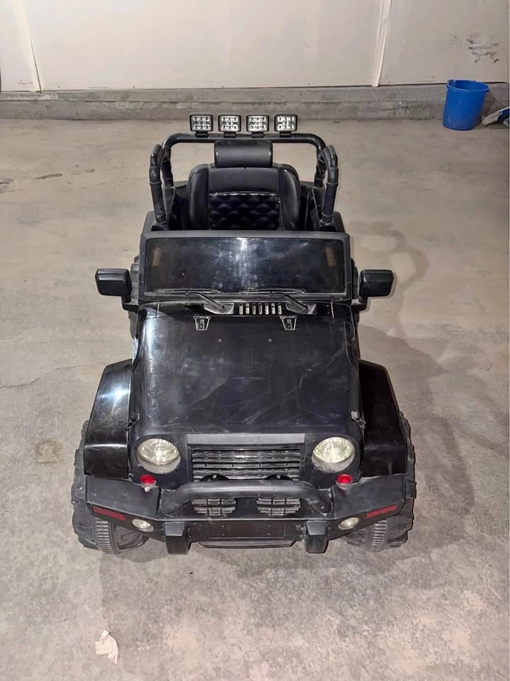 Black Kids Electric Ride-On Jeep