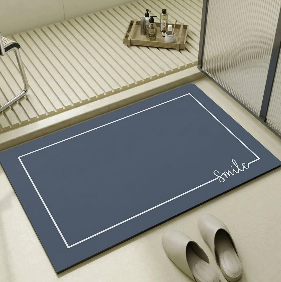Diatomite Mat for Bathroom: Absorbent, Quick Dry, Anti-Slip - photo 3