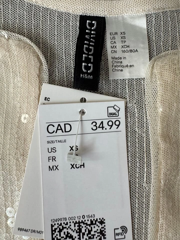 H&M | Sequin Cardigan Size XS - photo 2
