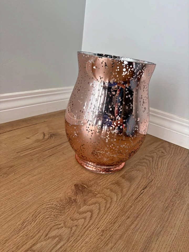 Rose Gold Mercury Glass Vase