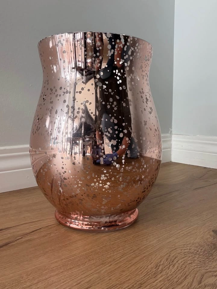 Rose Gold Mercury Glass Vase - photo 2