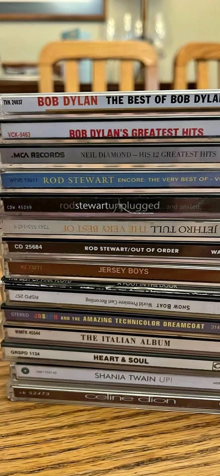 Lot of 15 CDs - Bob Dylan, Rod Stewart, Pink Floyd, Celine Dion