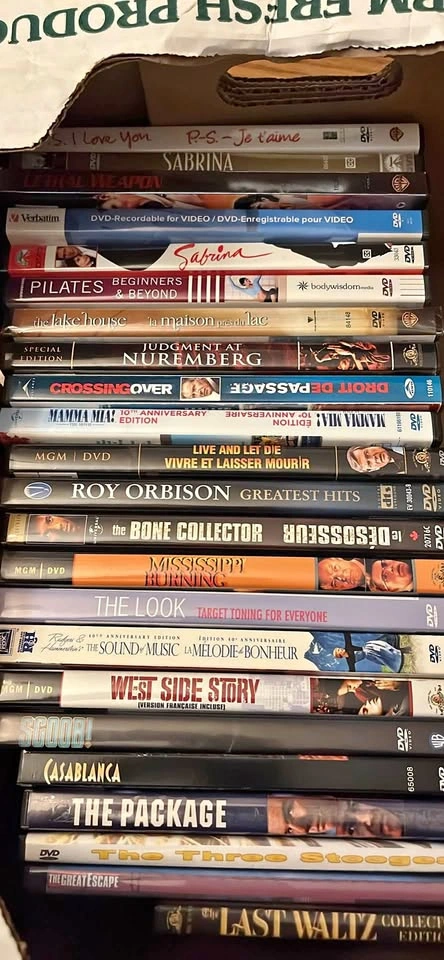 Assorted DVD Movie and Fitness Collection