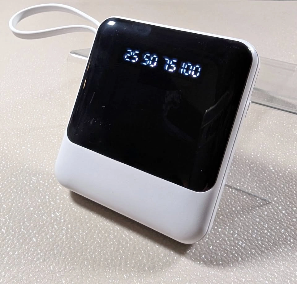 Brand New Portable Power Bank Built-in 4 Cables & LED Display