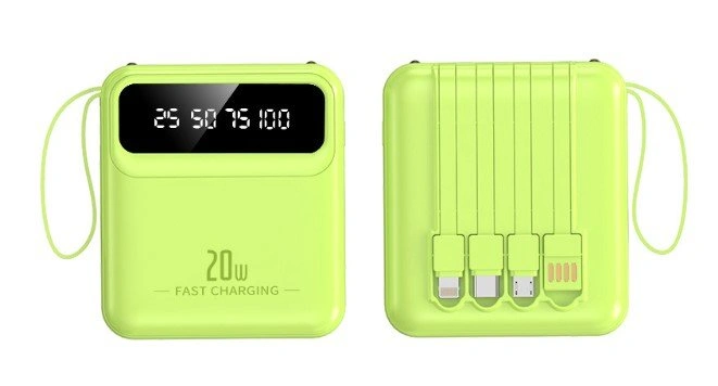Brand New Portable Power Bank Built-in 4 Cables & LED Display - photo 3