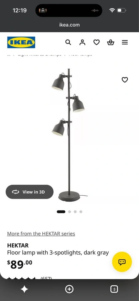 Floor lamp 3 spotlights - photo 2