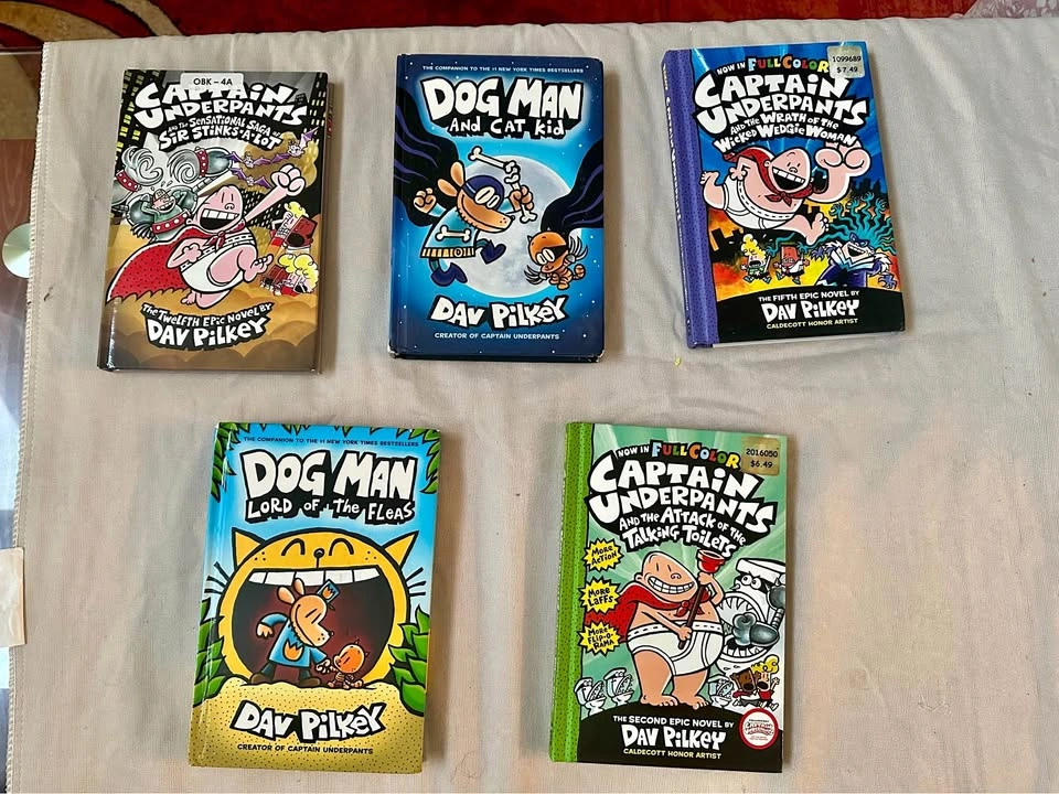 Assorted Dav Pilkey Hardcover Books