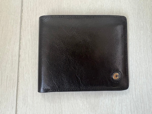 Condotti Leather Wallet (Black)