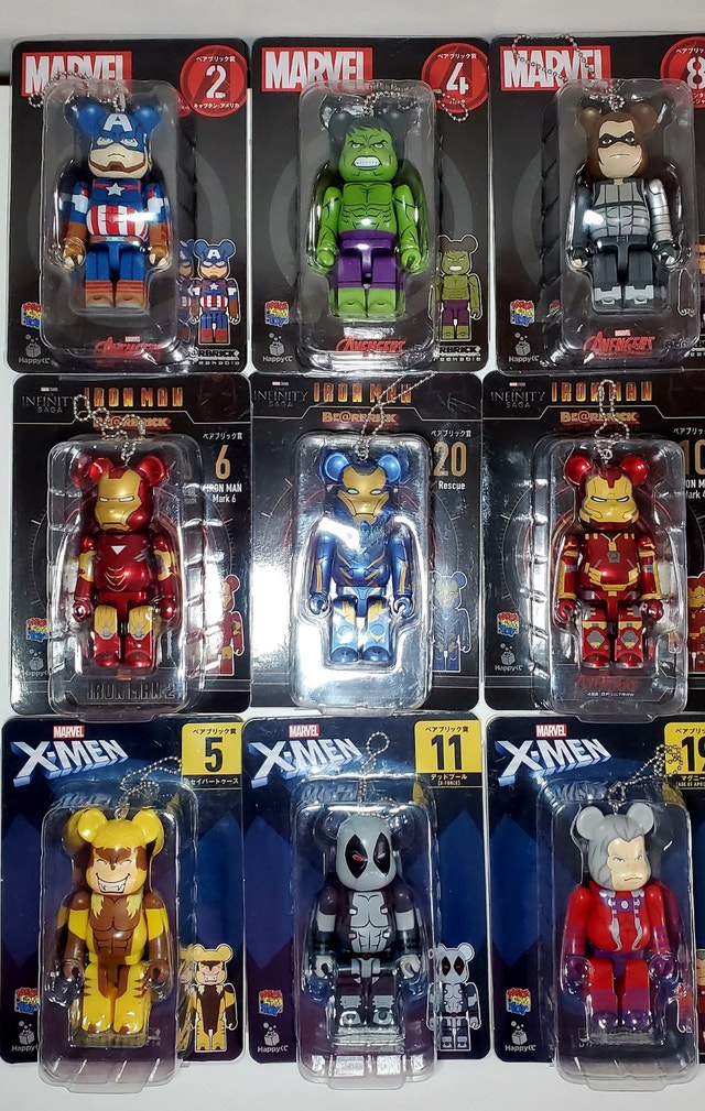 $15 MARVEL KEYCHAIN Bearbrick 100% (Avengers / Iron Man / X-Men) - photo 3