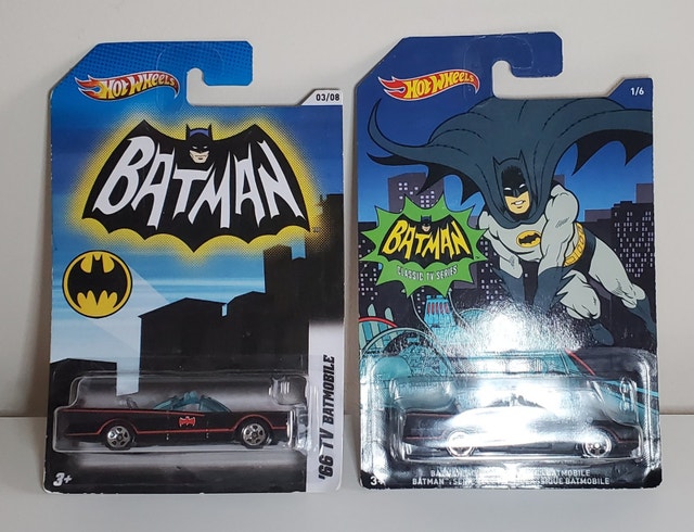 Hot Wheels Batman '66 TV Batmobile 2-Pack - New on Card