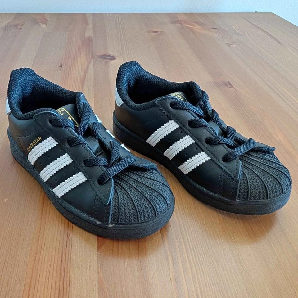 Adidas Originals Superstar Toddler Shoes Black White Size 9K