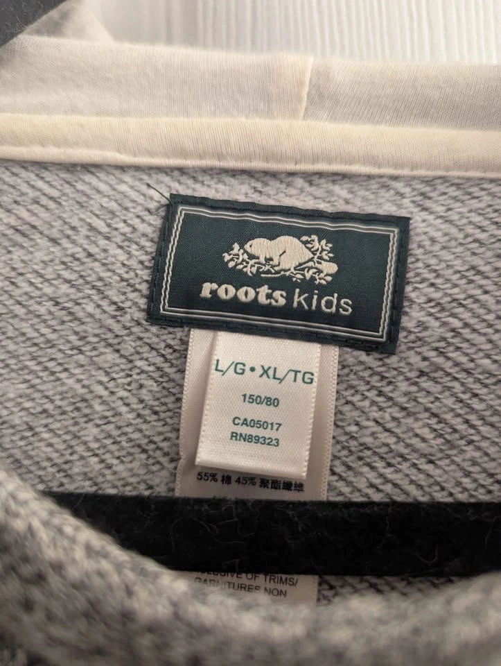 Roots Kids Hooded Poncho – Grey, L/XL - photo 3