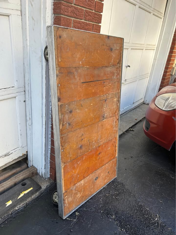 47" x 26" Long Aluminum and Wood Flat Dolly - photo 2