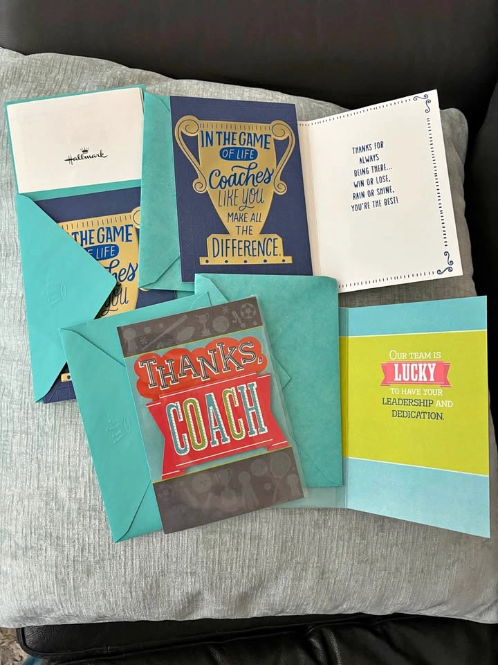 Coach Thank you Cards-6 card lot $6 take all