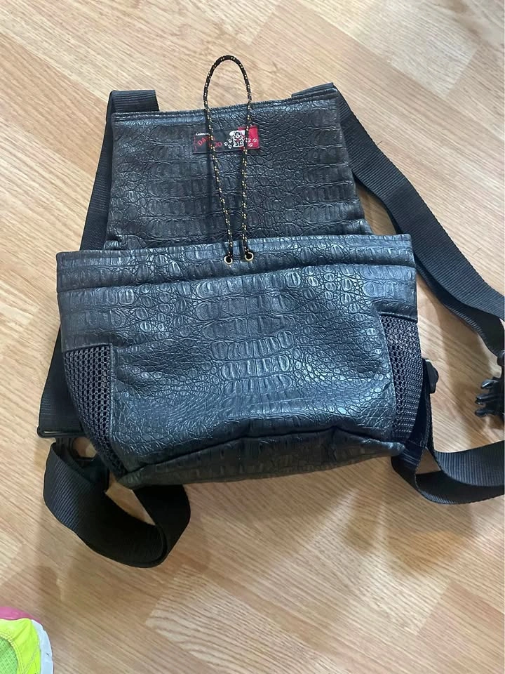 Daba Doo Faux Crocodile Dog Backpack