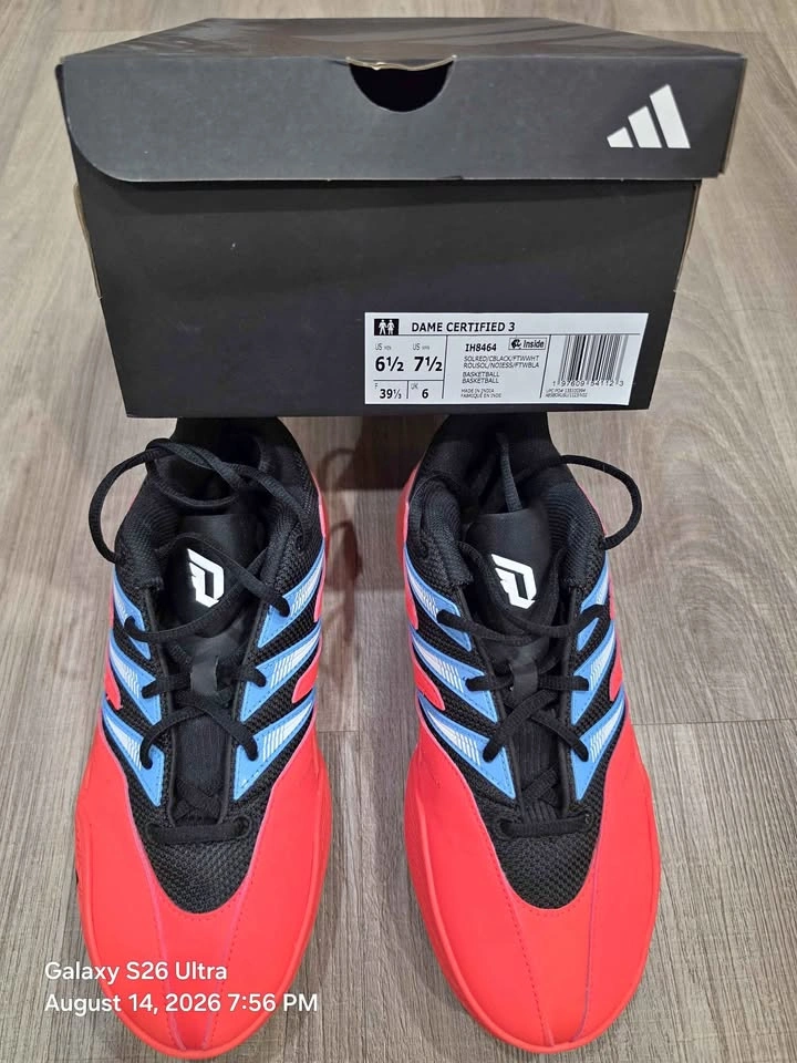 Adidas Dame Certified 3 Basketball Shoes Size 6.5 Men / 7.5 Wome