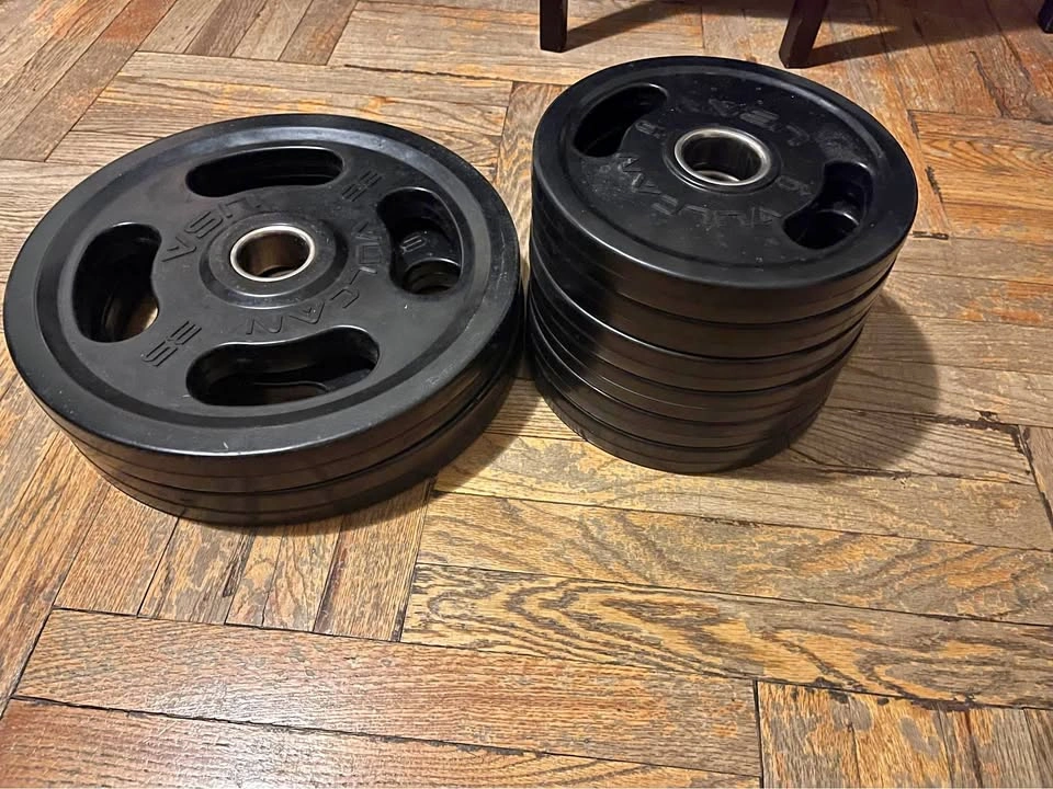 RUBBER COATED OLYMPIC WEIGHT PLATES