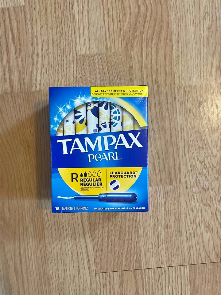 Tampax Pearl Regular Tampons, 18 Count