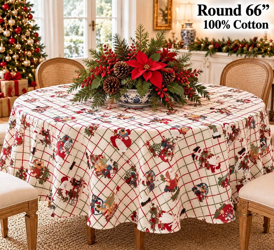 Table Cloth Holiday Round 66” - photo 2