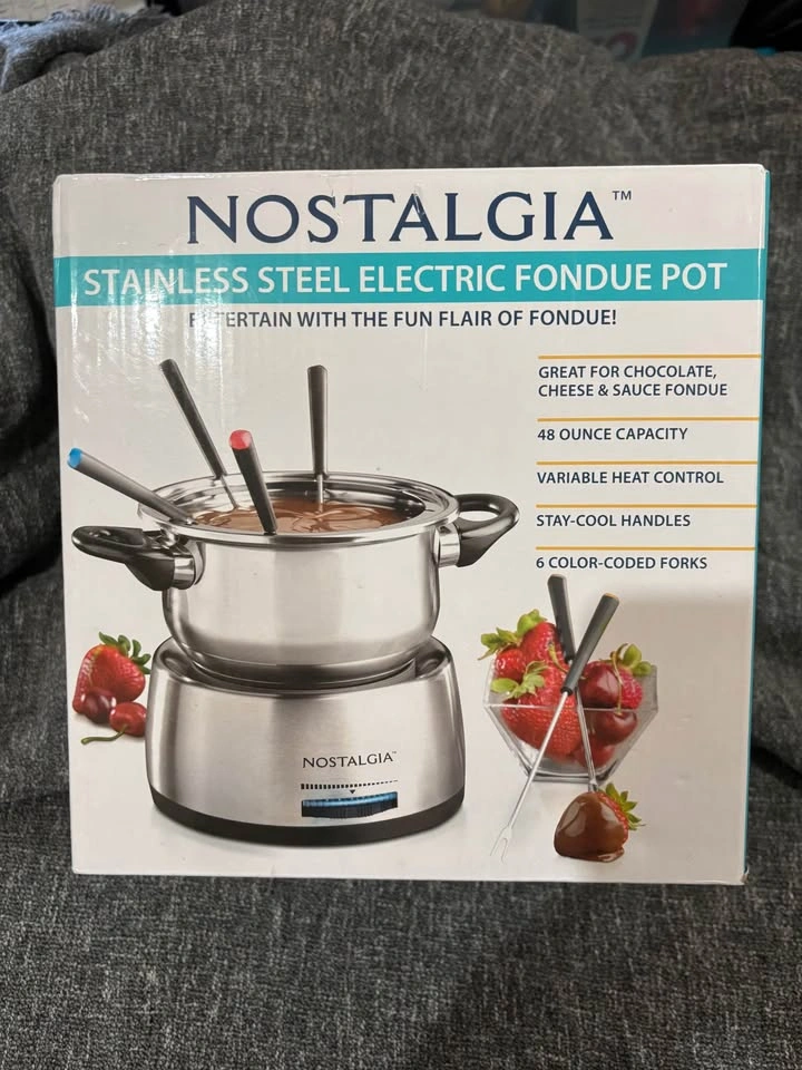Nostalgia Stainless Steel Electric Fondue Pot - photo 2