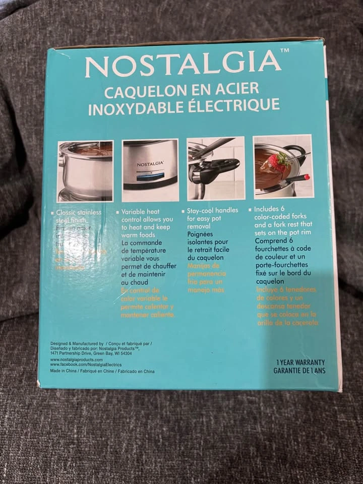 Nostalgia Stainless Steel Electric Fondue Pot - photo 3