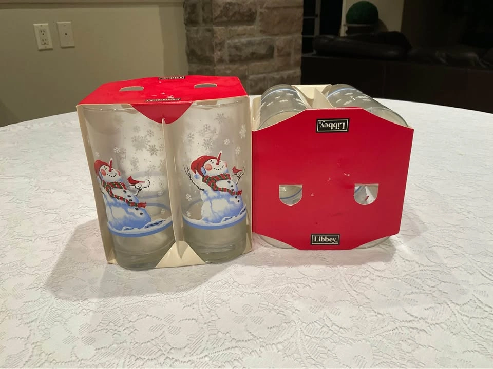 Libbey Vintage BNIB Holiday Glasses Set of 8 - photo 4