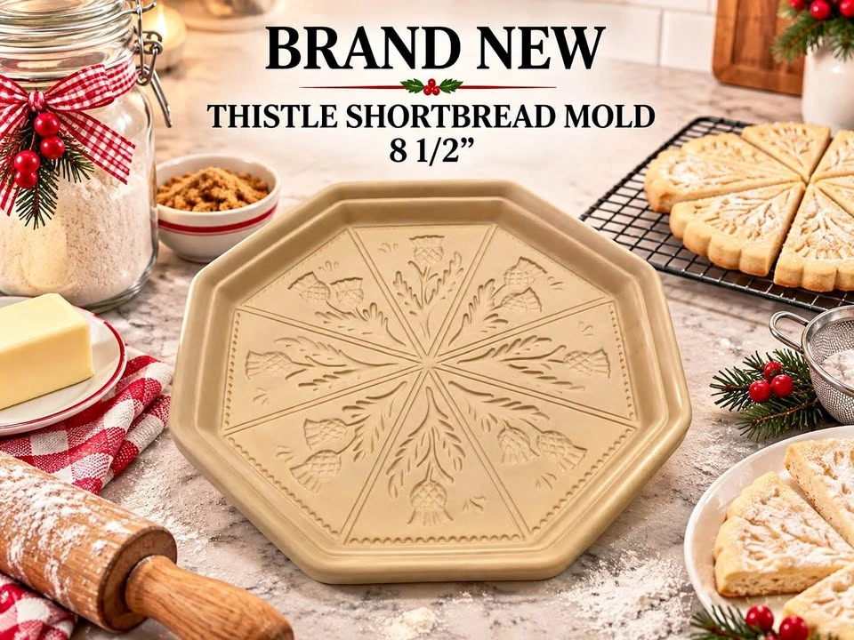 Shortbread Mold BNIB Thistle Design Danesco