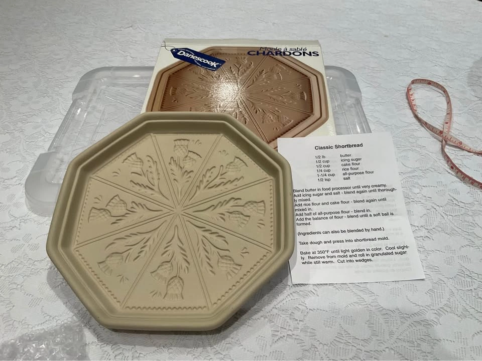 Shortbread Mold BNIB Thistle Design Danesco - photo 4