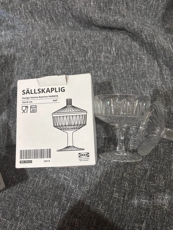 IKEA SÄLLSKAPLIG Glass Bowls with Lids-$15 all 3 - photo 4