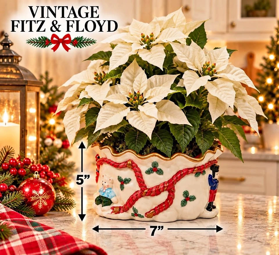 Fitz & Floyd Holiday Planter