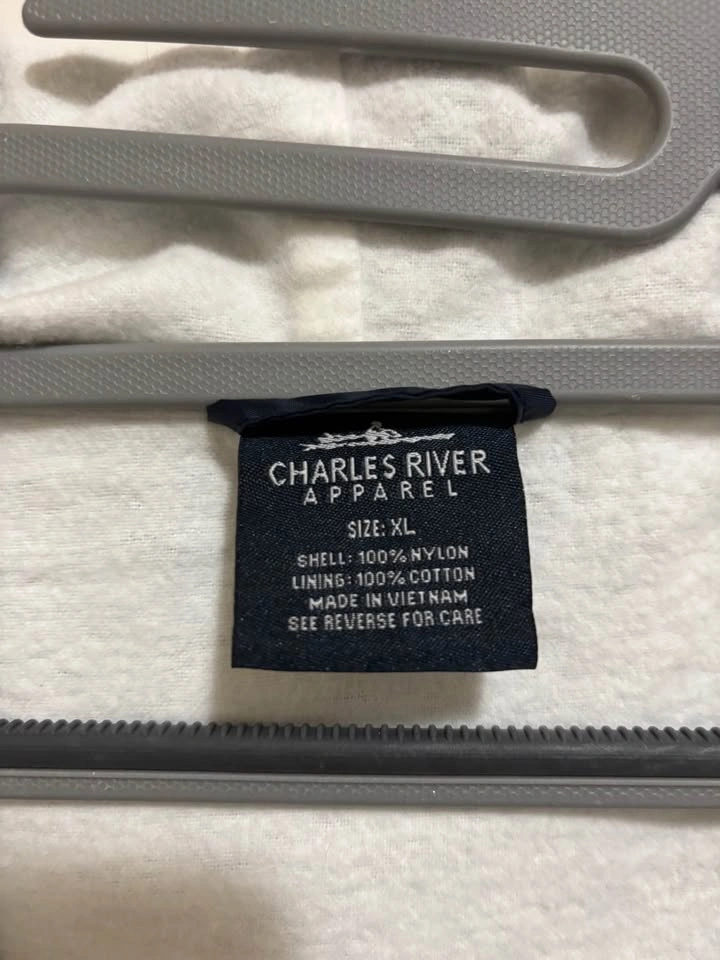 Charles River Navy blue lined Anorak Windbreaker-xl unisex - photo 2