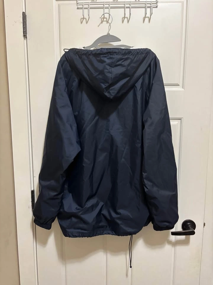 Charles River Navy blue lined Anorak Windbreaker-xl unisex - photo 3