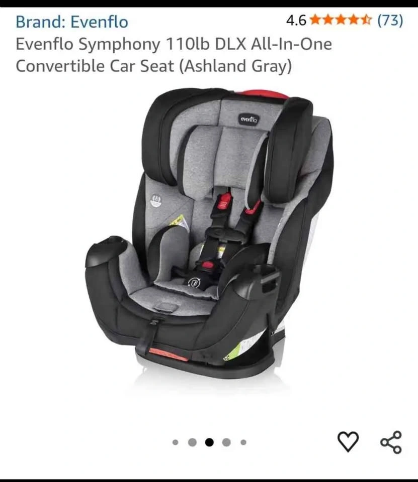 Evenflo Symphony DLX All-In-One Convertible Car Seat - photo 4