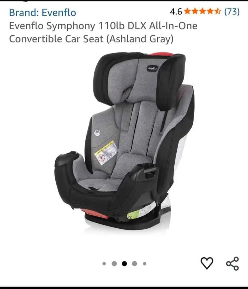 Evenflo Symphony DLX All-In-One Convertible Car Seat - photo 5